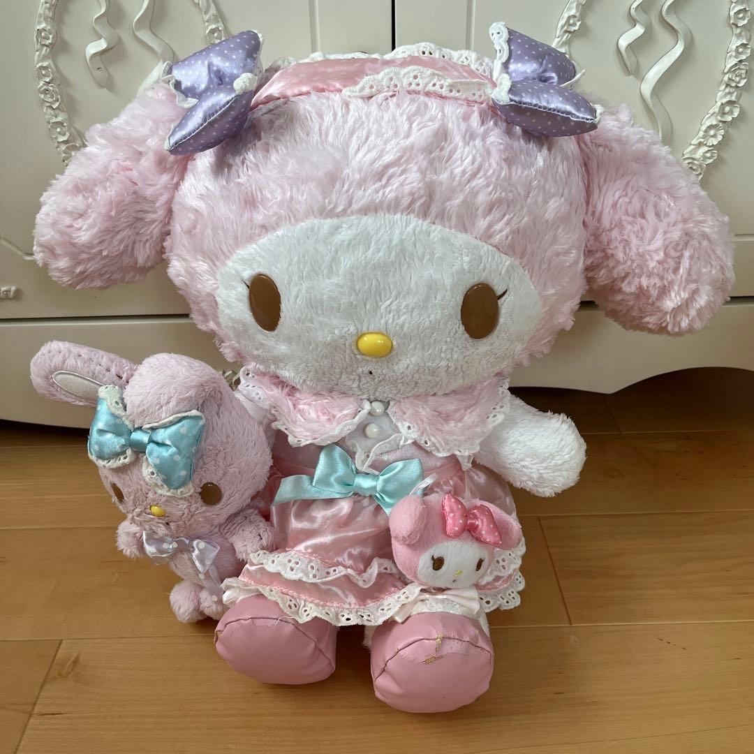 マイメロディ おめかしシリーズDXぬいぐるみ サンリオ マイメロディ DX おめかし ぬいぐるみ - メルカリ