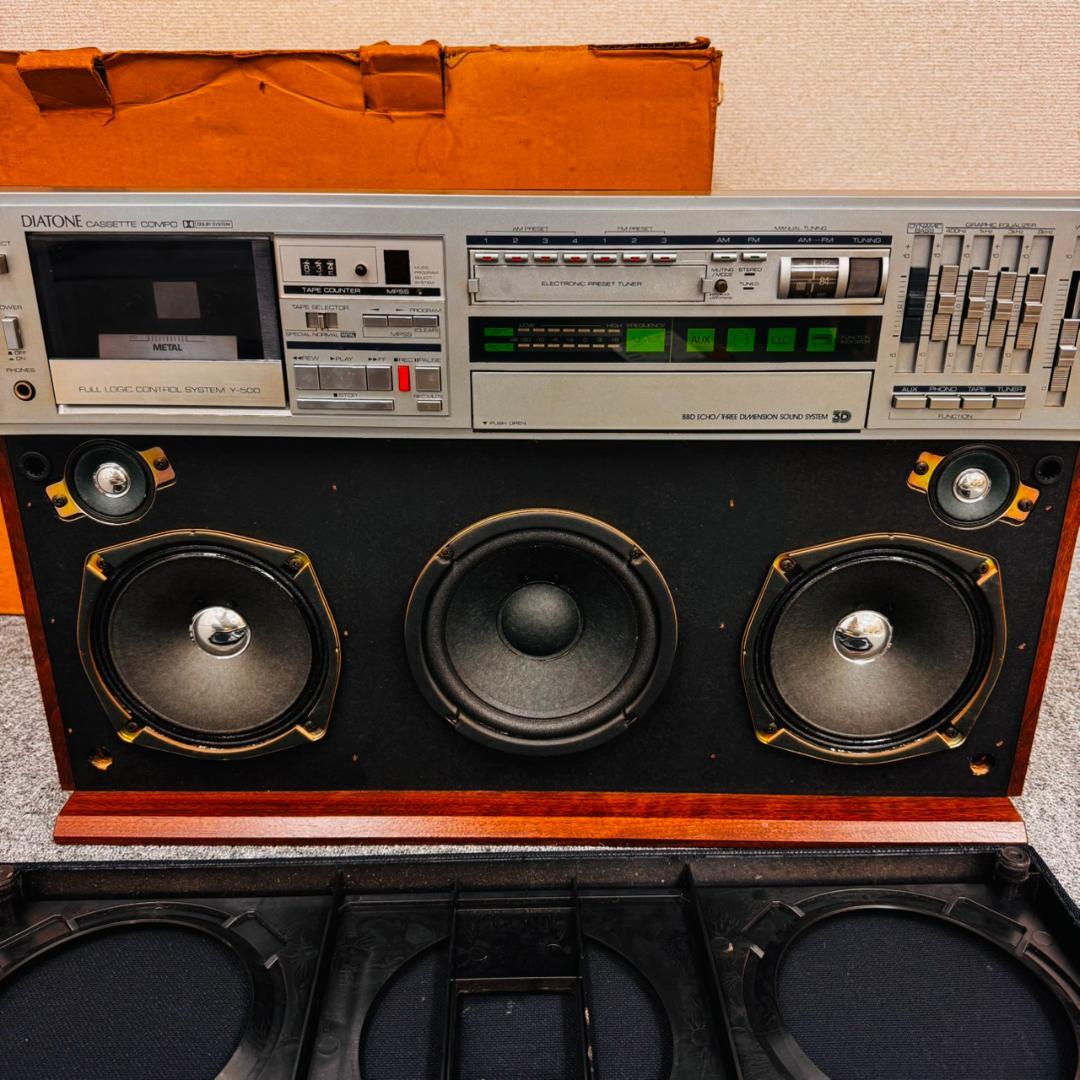 DIATONE Y-500 大型ラジカセ 三菱電機 通電OK レトロ 箱付き - メルカリ