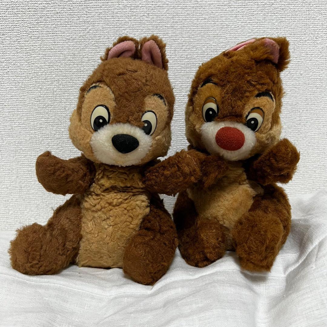 ディズニー チップとデール ヴィンテージ レトロ ぬいぐるみ - メルカリ