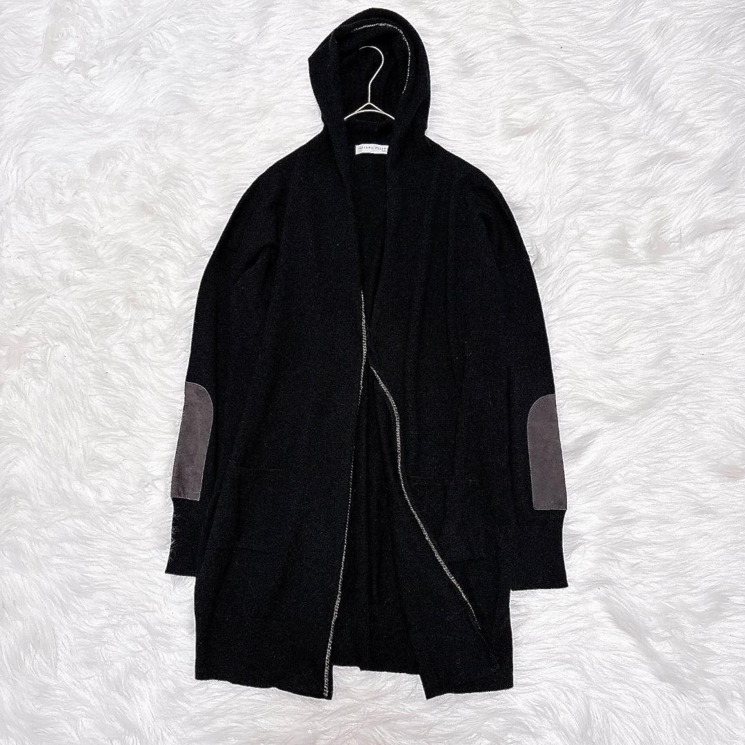 ファビアナフィリッピ フード ニット ウール シルク混 カシミヤ混 XL