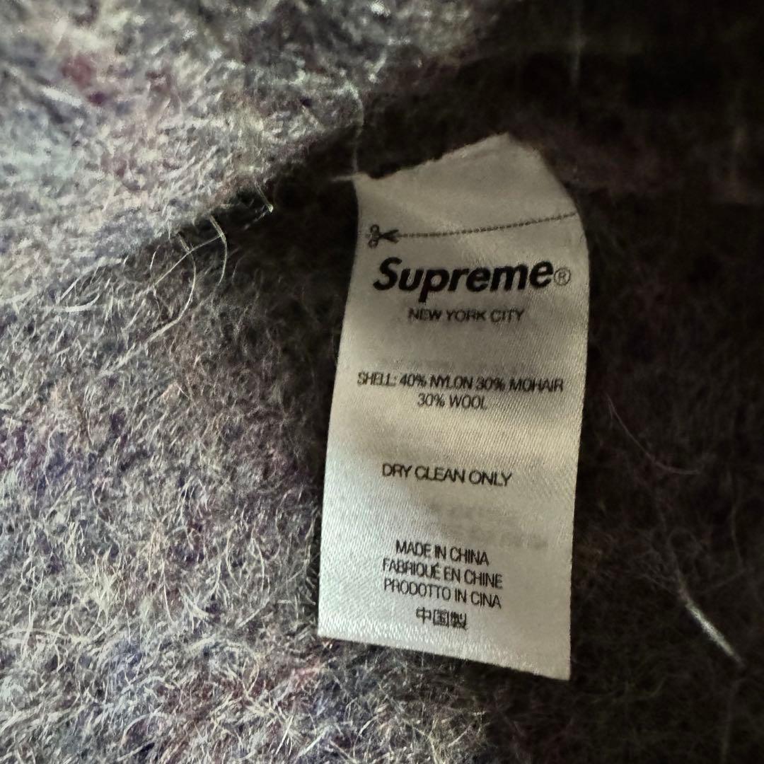 Supreme シュプリーム モヘア セーター パープル モヘアニット