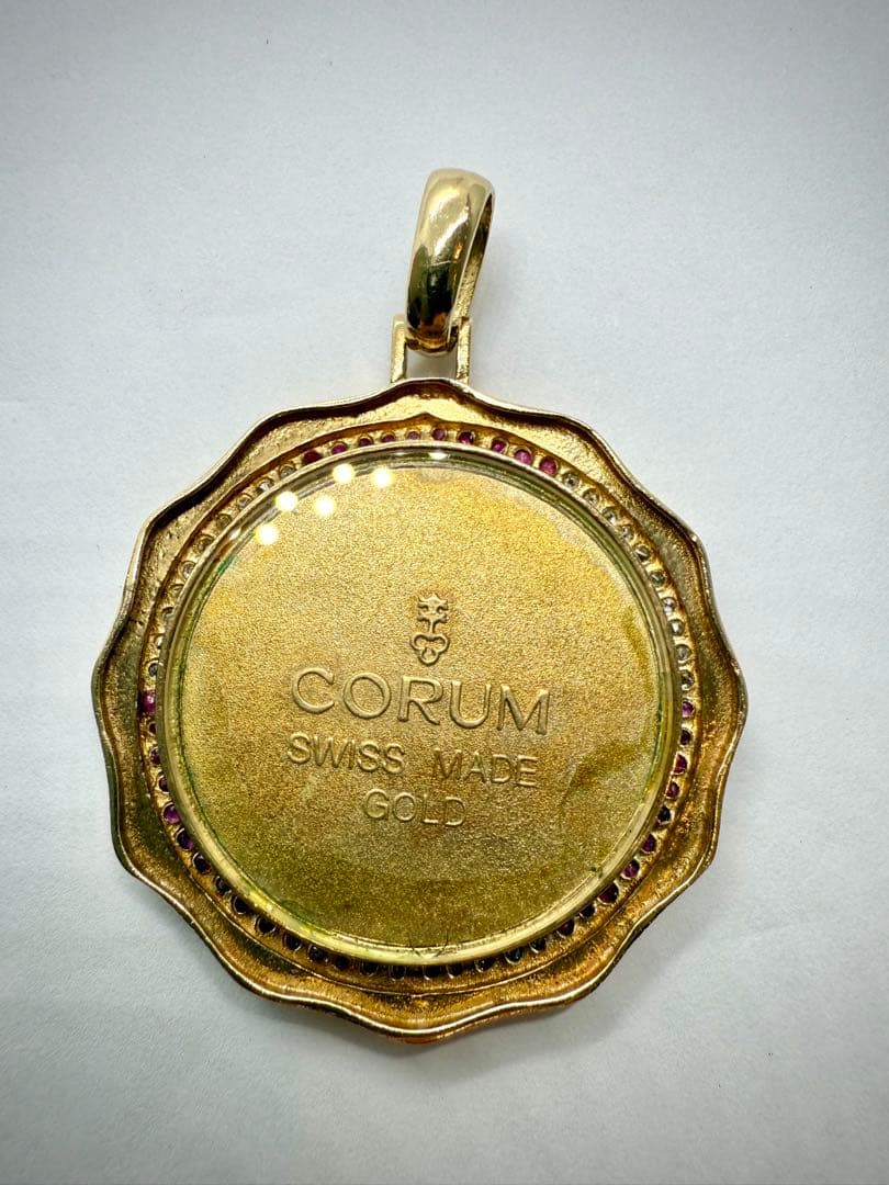 コルム CORUM ゴールドペンダント 金 ダイヤ ルビーの通販はau PAY
