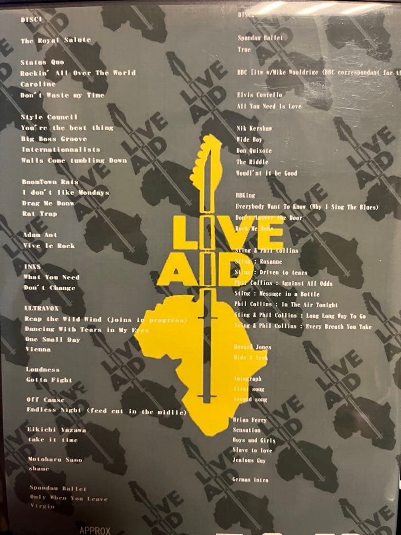 最終値下げ！当時物レア！LIVE AID 完全版コンプリートDVDセット
