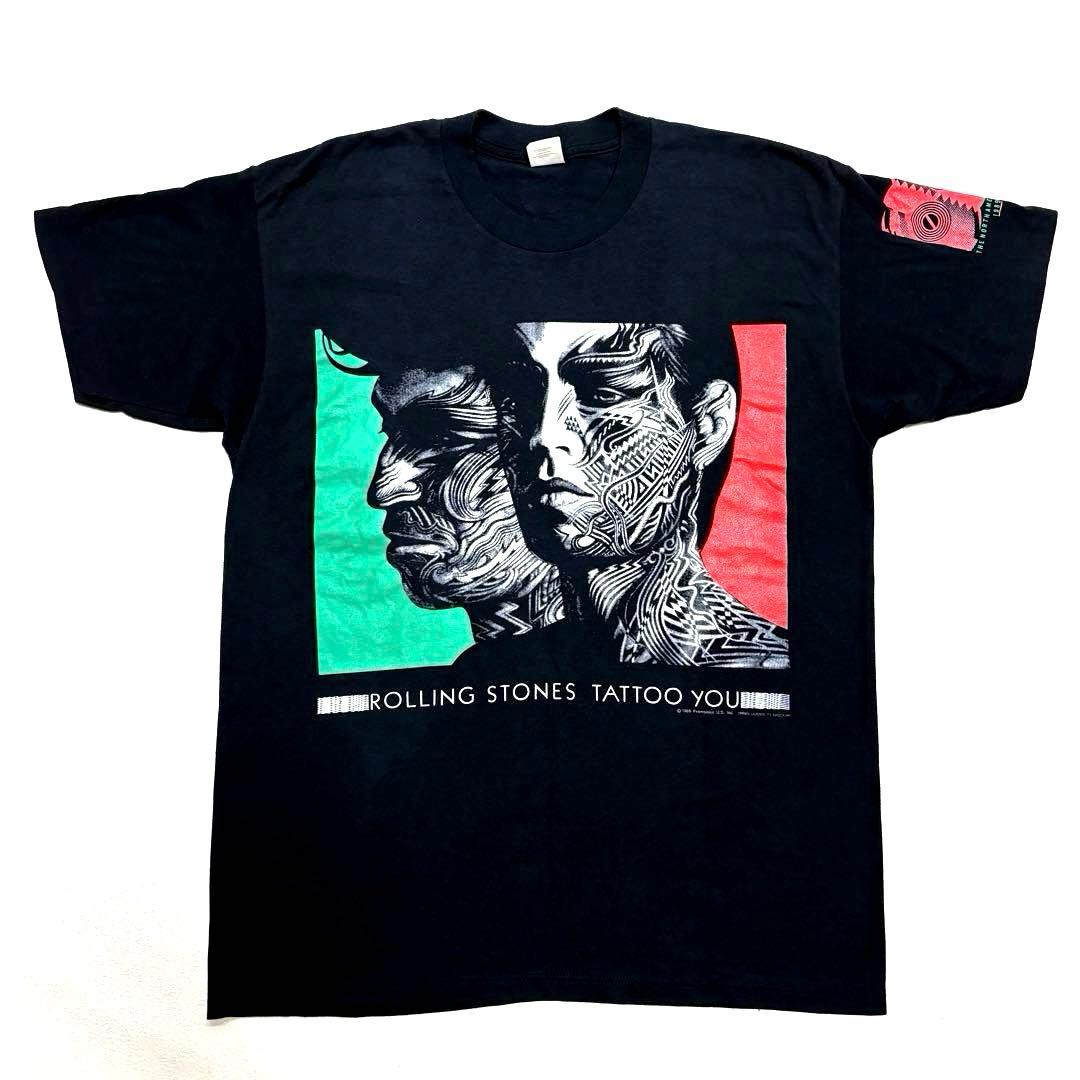 L 極美品 80s ローリングストーンズ タトゥーユー 北米ツアー Tシャツ 80'S Rolling Stones The North American Tour T-Shirt Made in USA L