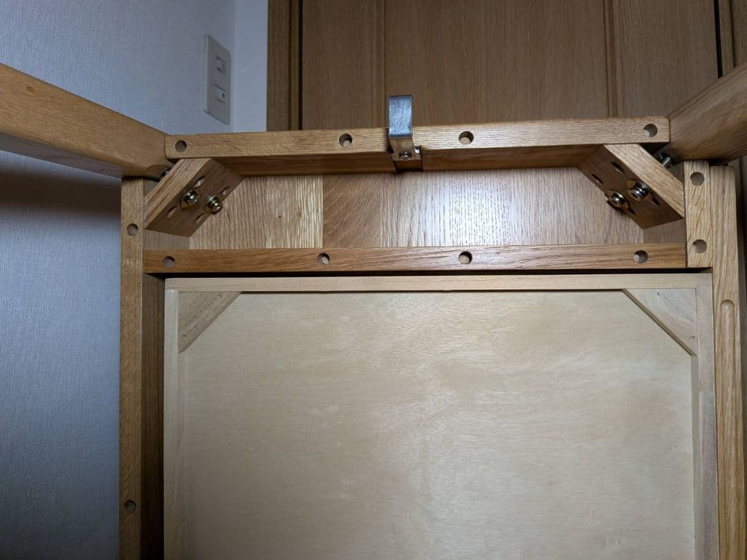 《送料込》無印良品 木製デスク 引出しオーク材 110 事務 学習勉強机テーブル