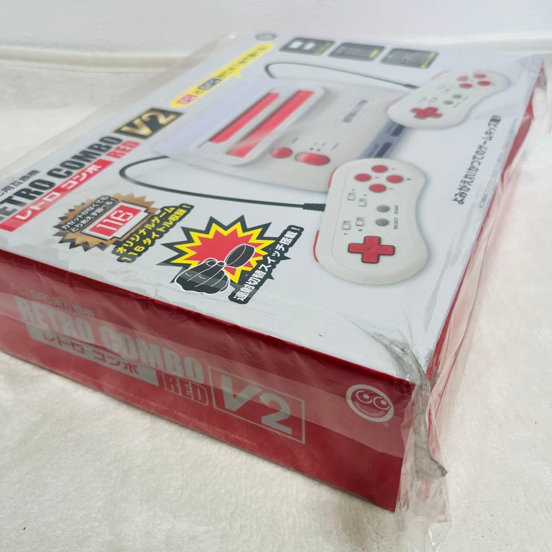 新品 未開封 （FC/SFC用互換機）レトロコンボ RED V2 貴重品 - メルカリ