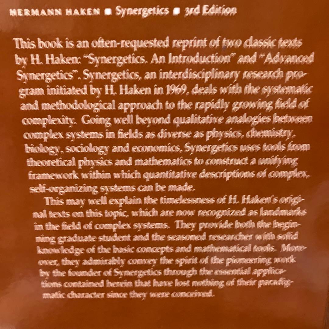 英語洋書　協同現象の数理　増補版　ヘルマン・ハーケン