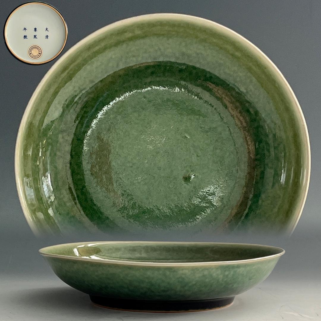 唐物 豆紅瓶尊釉盤 大清康煕年製 款 中国美術 古玩 SN771 唐物 豆紅瓶尊釉盤 大清康煕年製 款 中国美術 古玩 SN771 - メルカリ