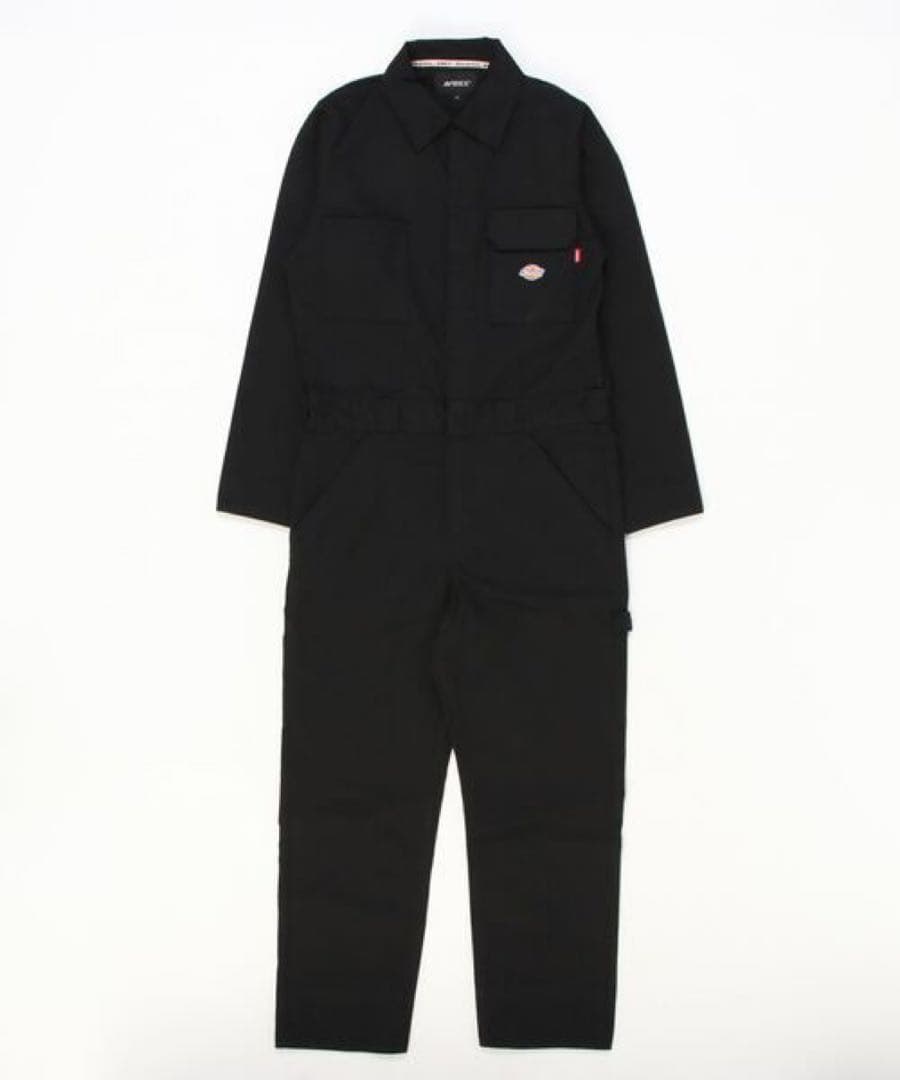 AVIREX × Dickies ジャンプスーツ ツナギ 黒 Lサイズ