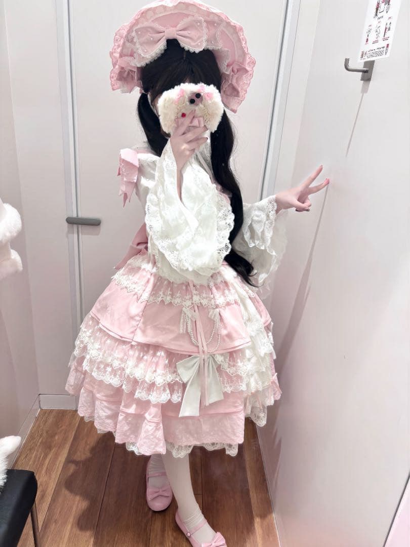 桜恋 doll クラシックロリータドレス JSK リボンロリィタ 甘ロリ