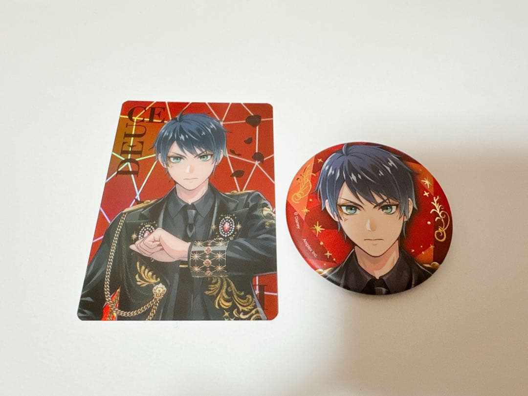 ツイステ ブレイジングジュエル 缶バッジ オーロラカード デュース