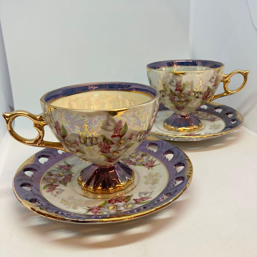 今週処分 OHASHI CHINA 日本製 大橋陶器 カップ＆ソーサー 2客 - メルカリ