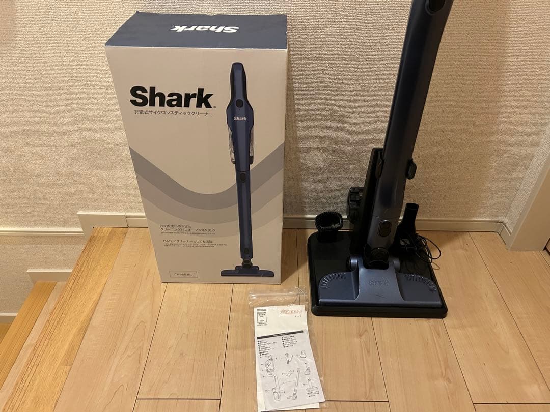 ジャンク品】Shark スティッククリーナー本体 箱 取扱説明書付き