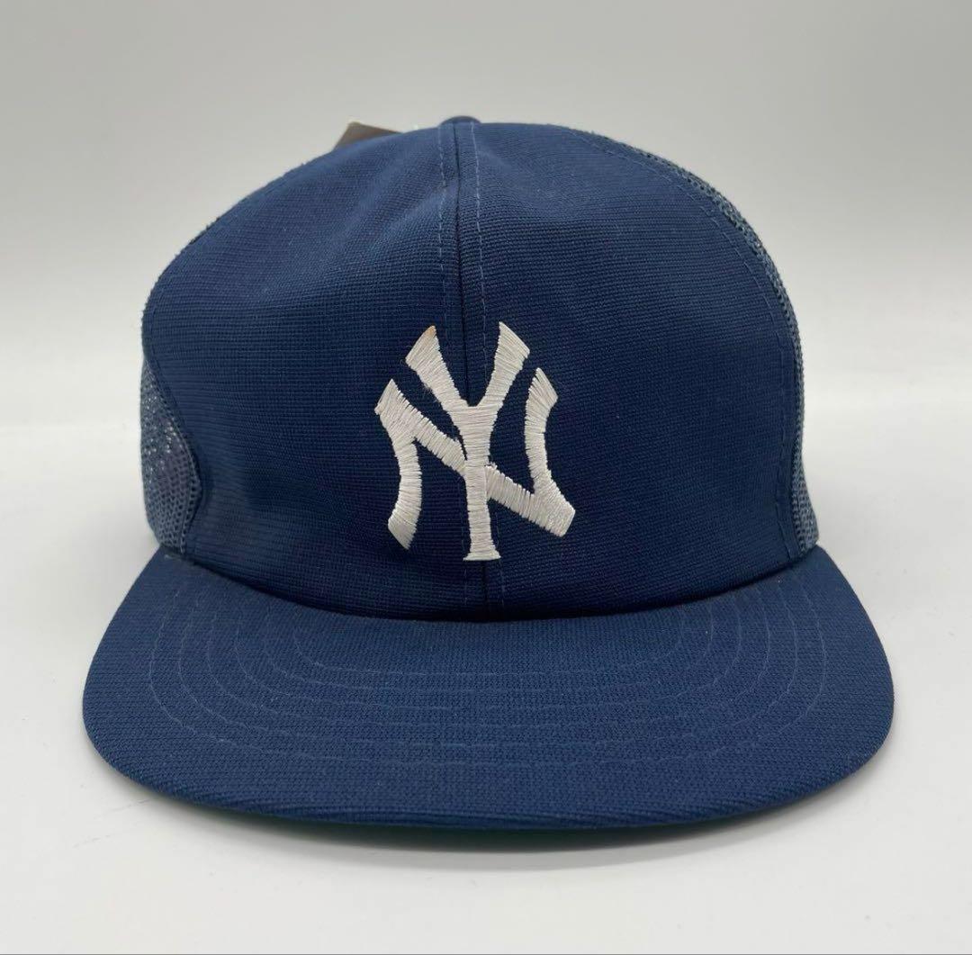 超希少】80s ヤンキース メッシュキャップ AJD つば裏緑 デッド