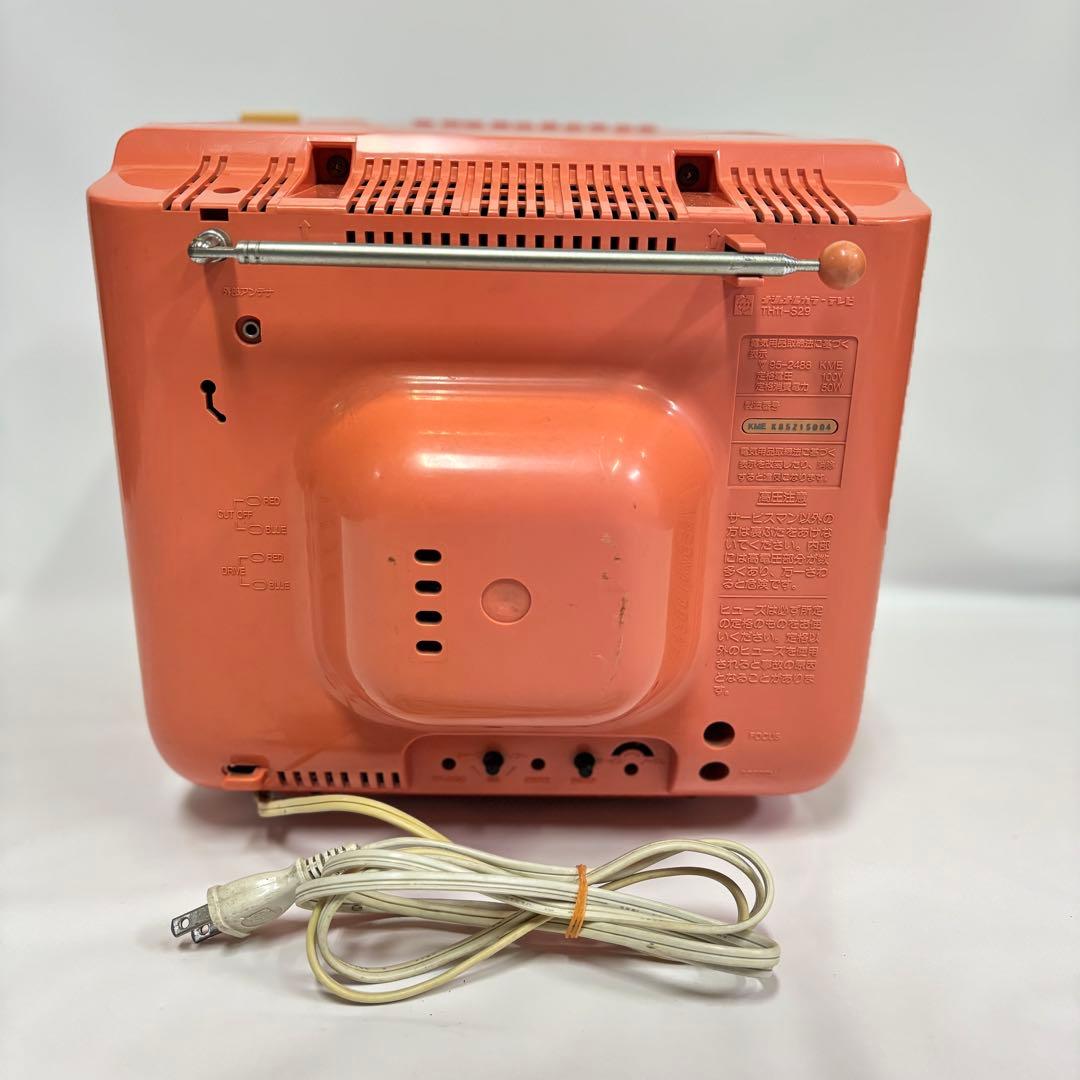 昭和レトロ national ブラウン管テレビ ピンクTH11-S29 - メルカリ