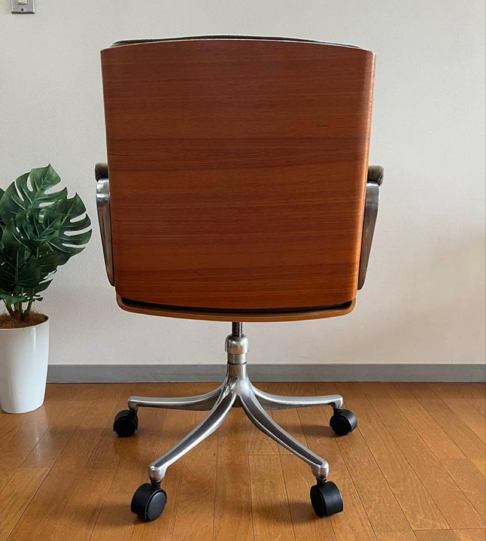 ヴィンテージ プライウッド デスクチェア ミッドセンチュリー レトロ