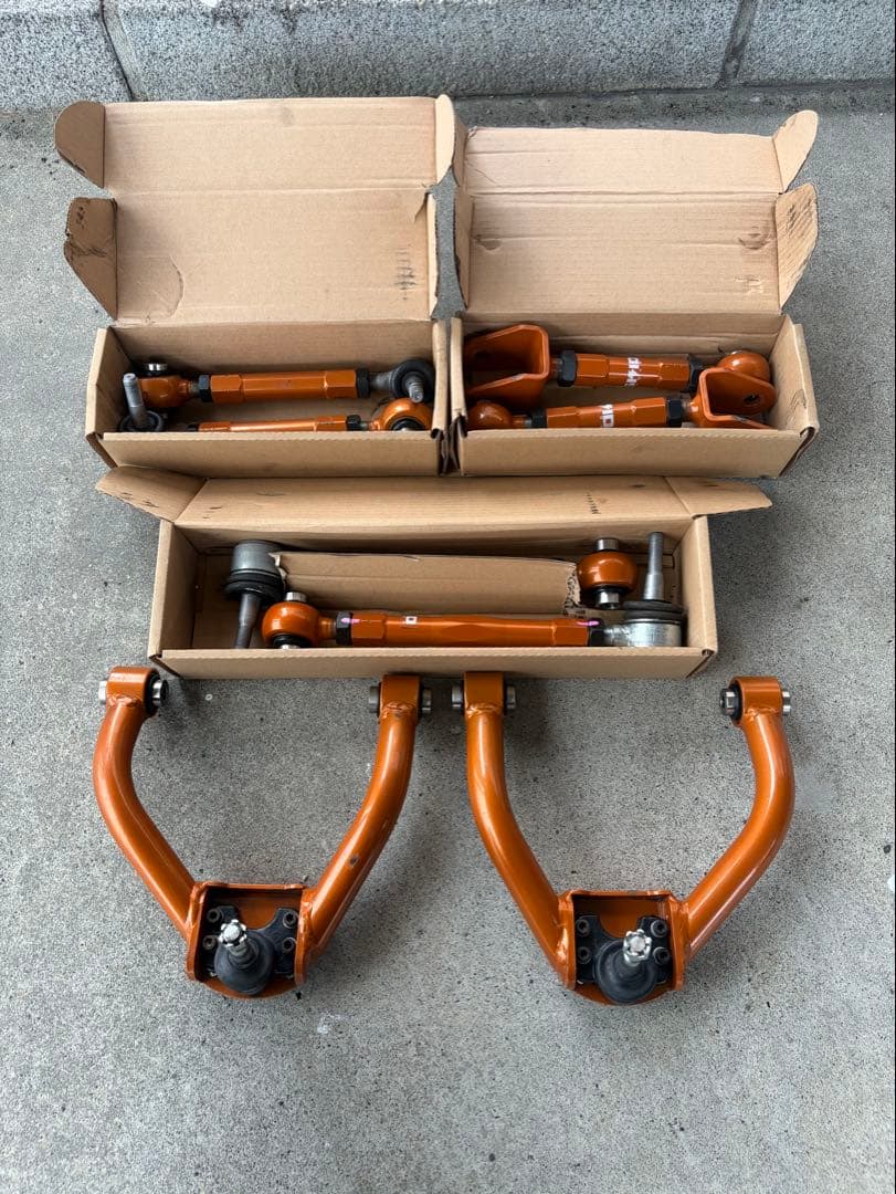 18クラウン　鬼キャン　スキッドレーシング アーム 一式4セット 楽天市場】車検OK 鬼キャン 18クラウン 改良版 アッパー アーム 20 21