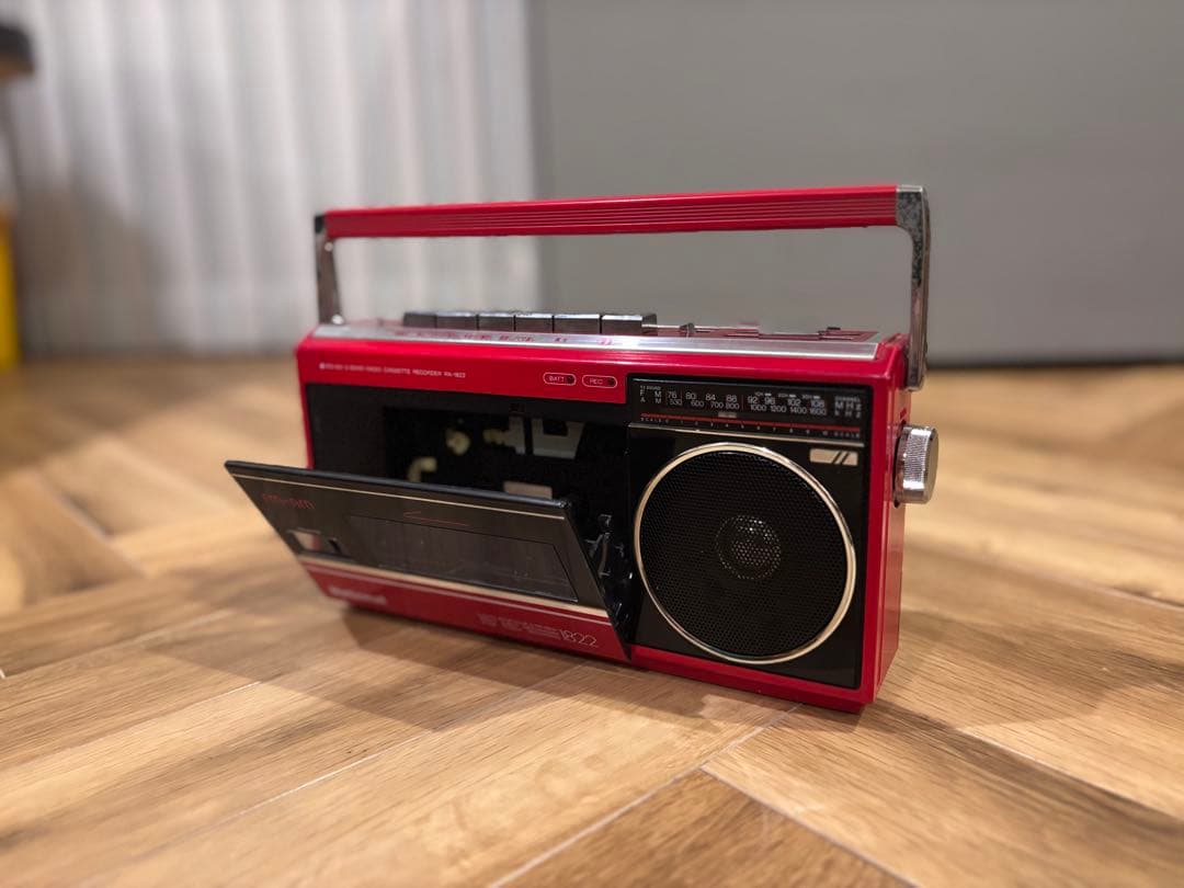 昭和レトロ National RX-1822 ラジカセ カセットプレイヤー実働 - メルカリ