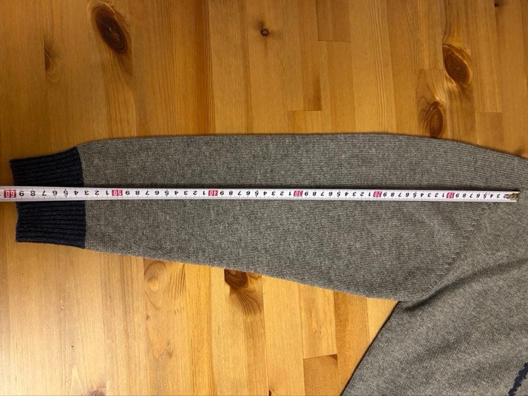 Woolrich ウールリッチ 羊刺繍 グレー ニット セーター メンズ M