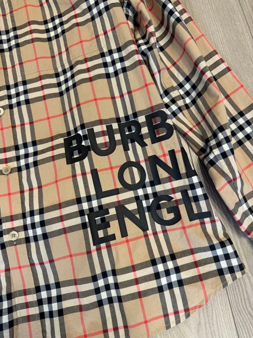 Burberry チェック柄 長袖シャツ