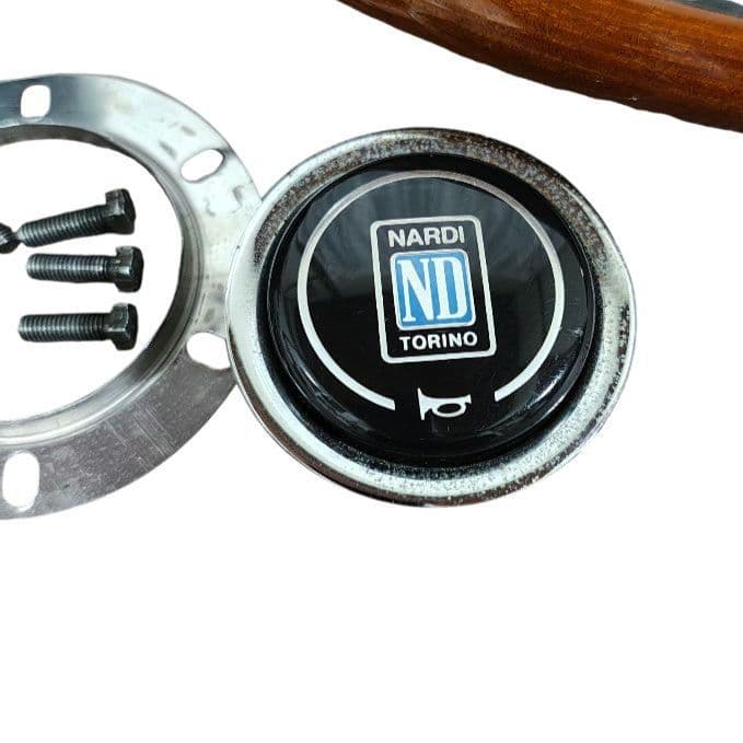 ★廃盤希少★ナルディ クラシックウッドステアリング ブラックスポーク　36.5Φ