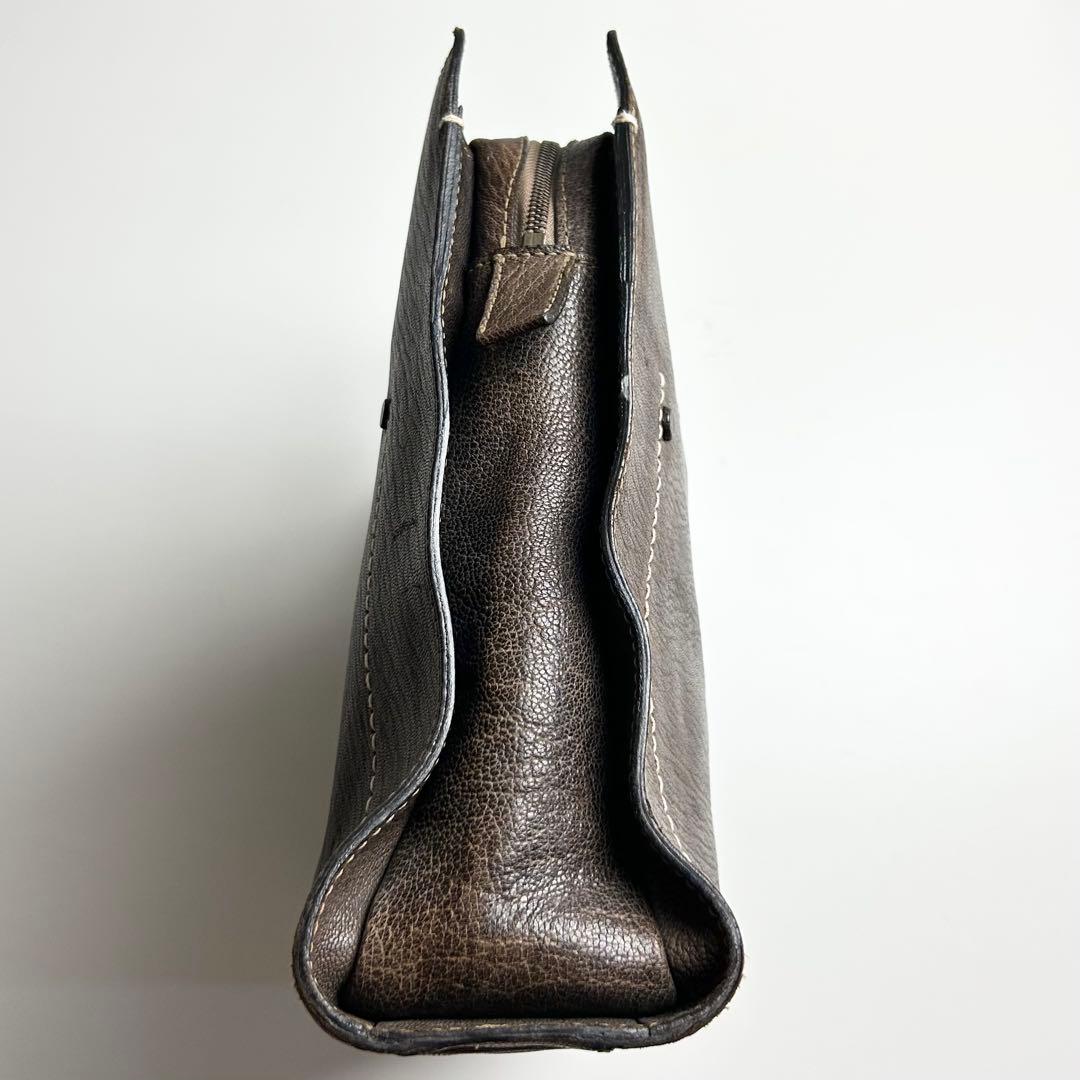 希少】ダンゲンテン/アンティーク加工レザーブリーフケース/ビジネス