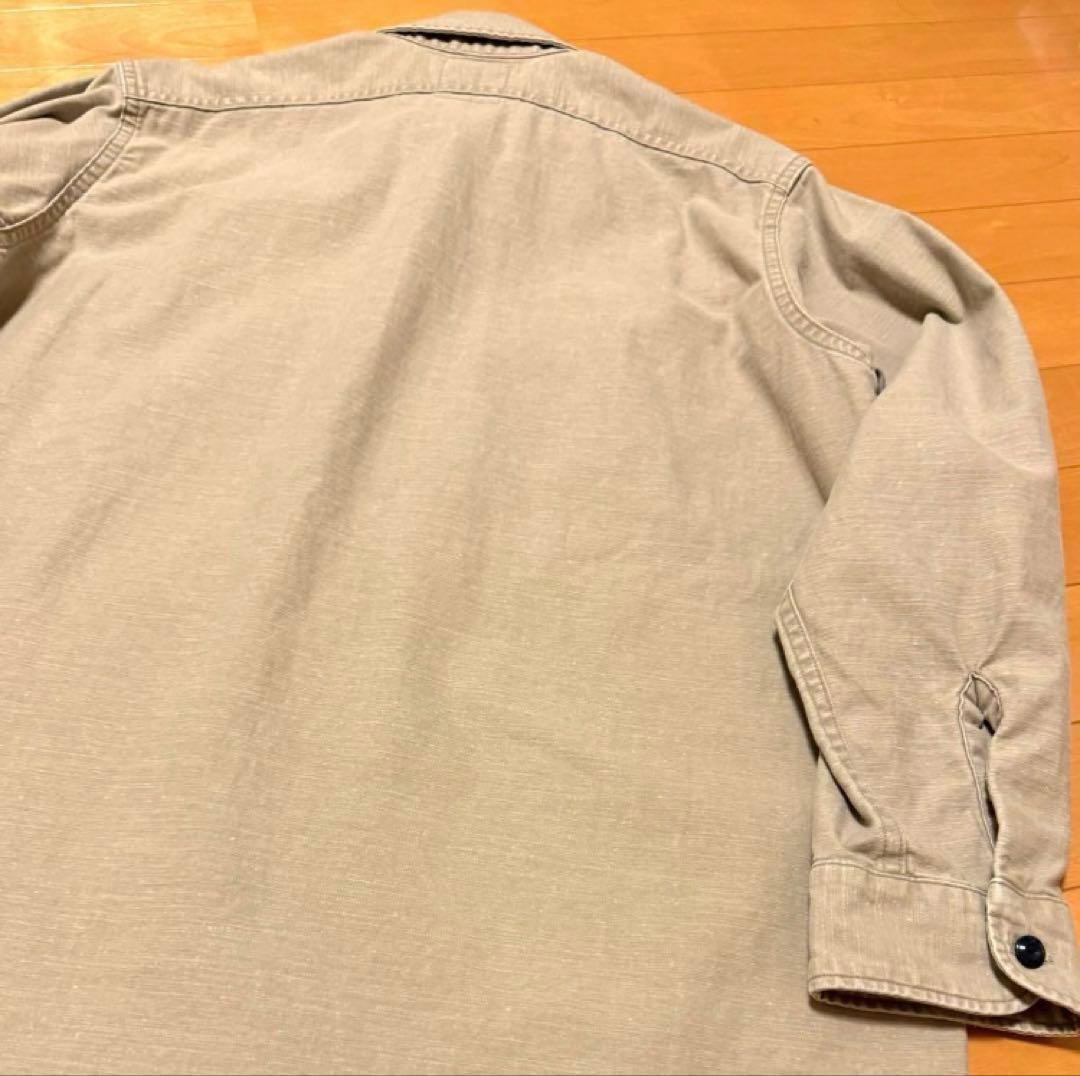 美品 MADISONBLUE ベージュ バッグサテンシャツ 00