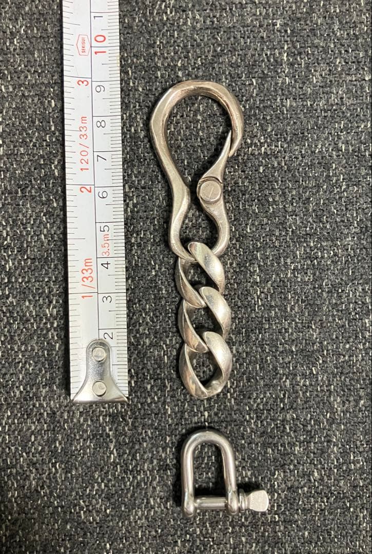 GARNI + Argentgleamシルバー キーリング　シャックル付 GARNI + Argentgleamシルバー キーリング シャックル付