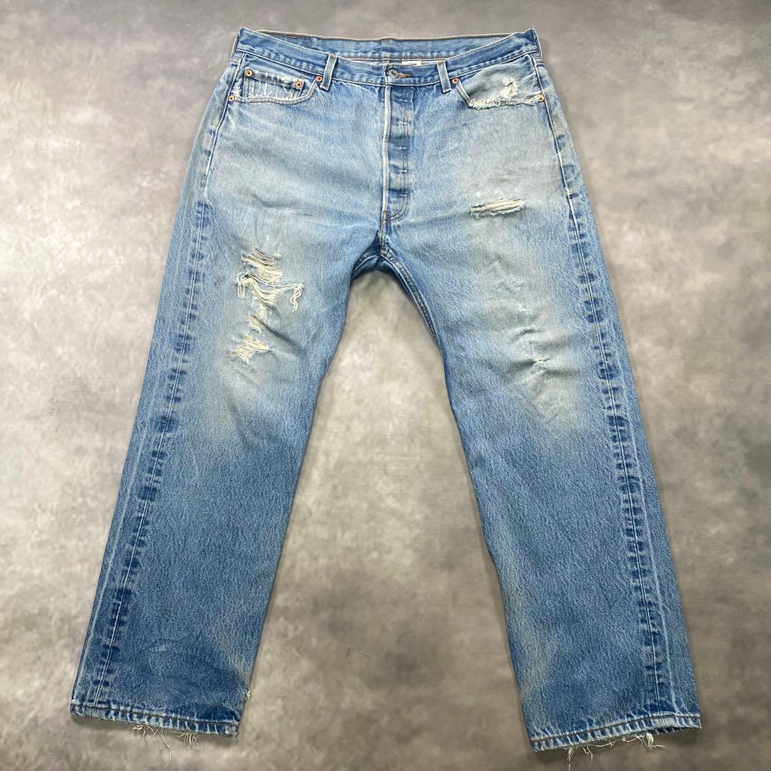 Levi's 501古着W38極上ダメージクラッシュ メキシコ製 AG35 - メルカリ