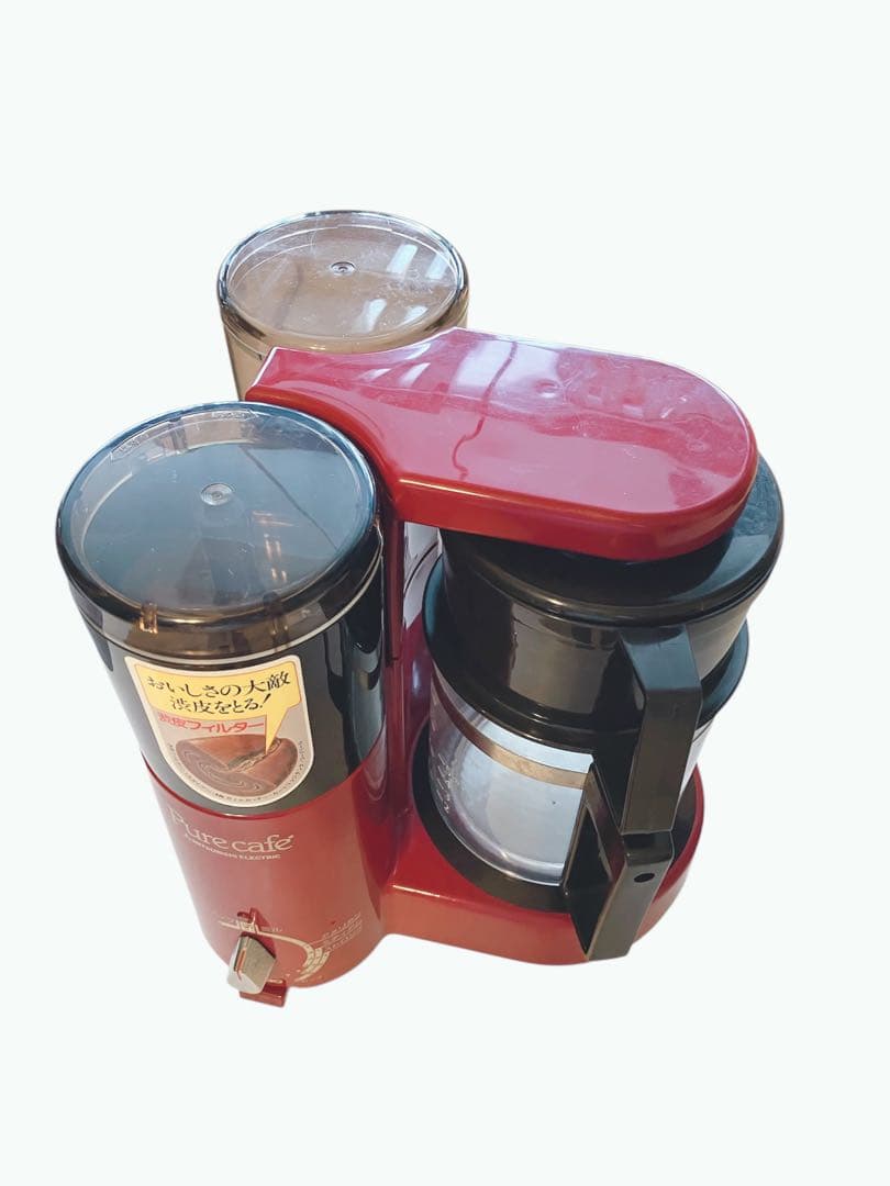 Pure cafe コーヒーメーカー レッド 最大5杯分