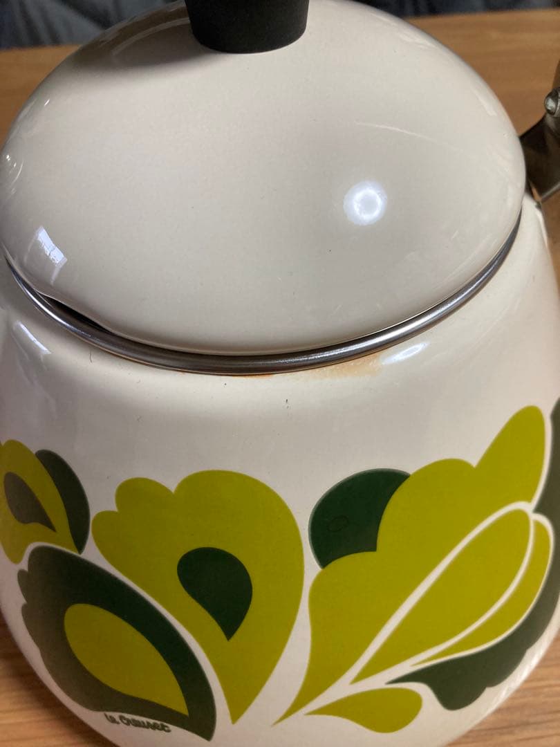 中古品】ル・クルーゼ ピーコックグリーン ケトル ピーコック