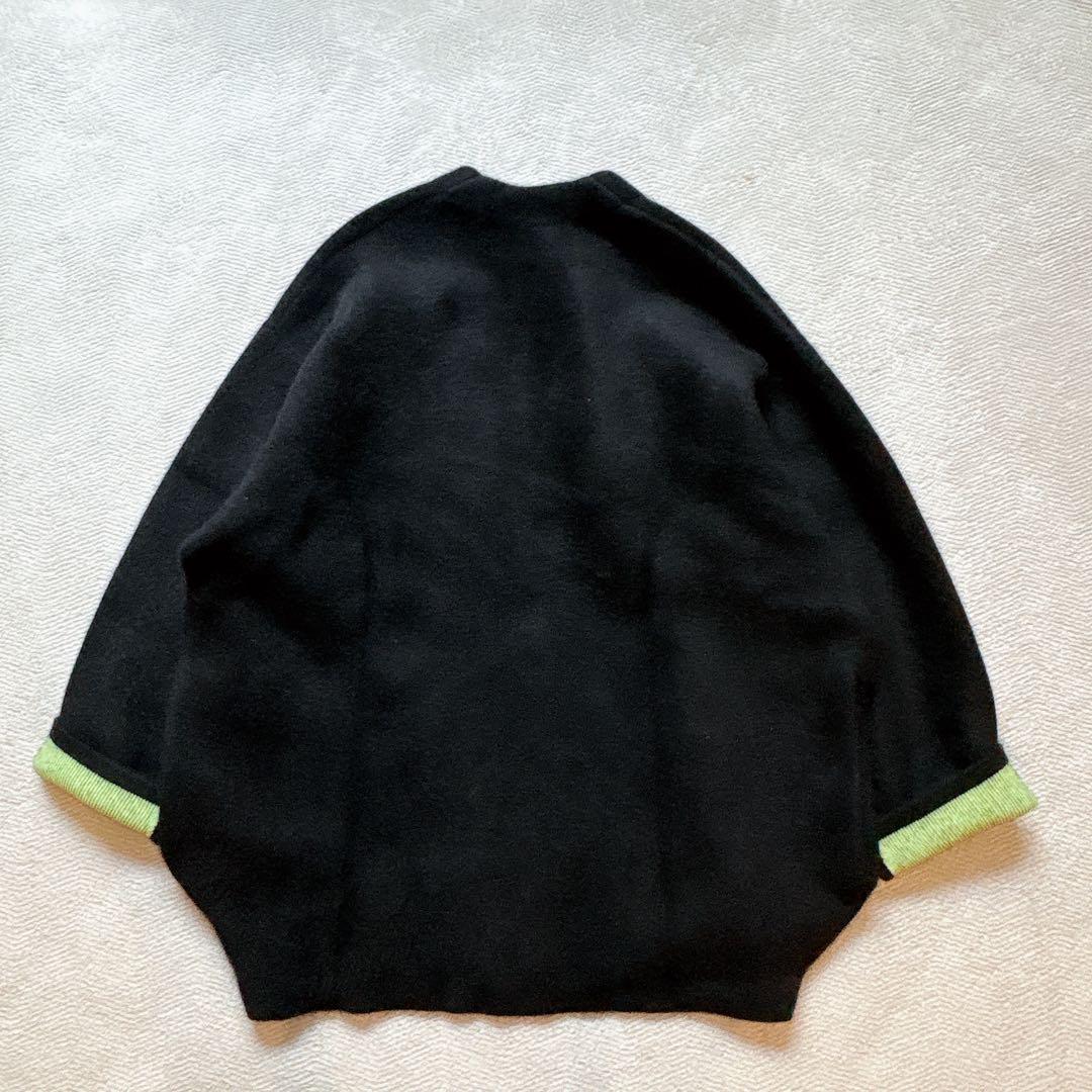 エレンディーク CNラクーンミックスWカーディガン ブラック