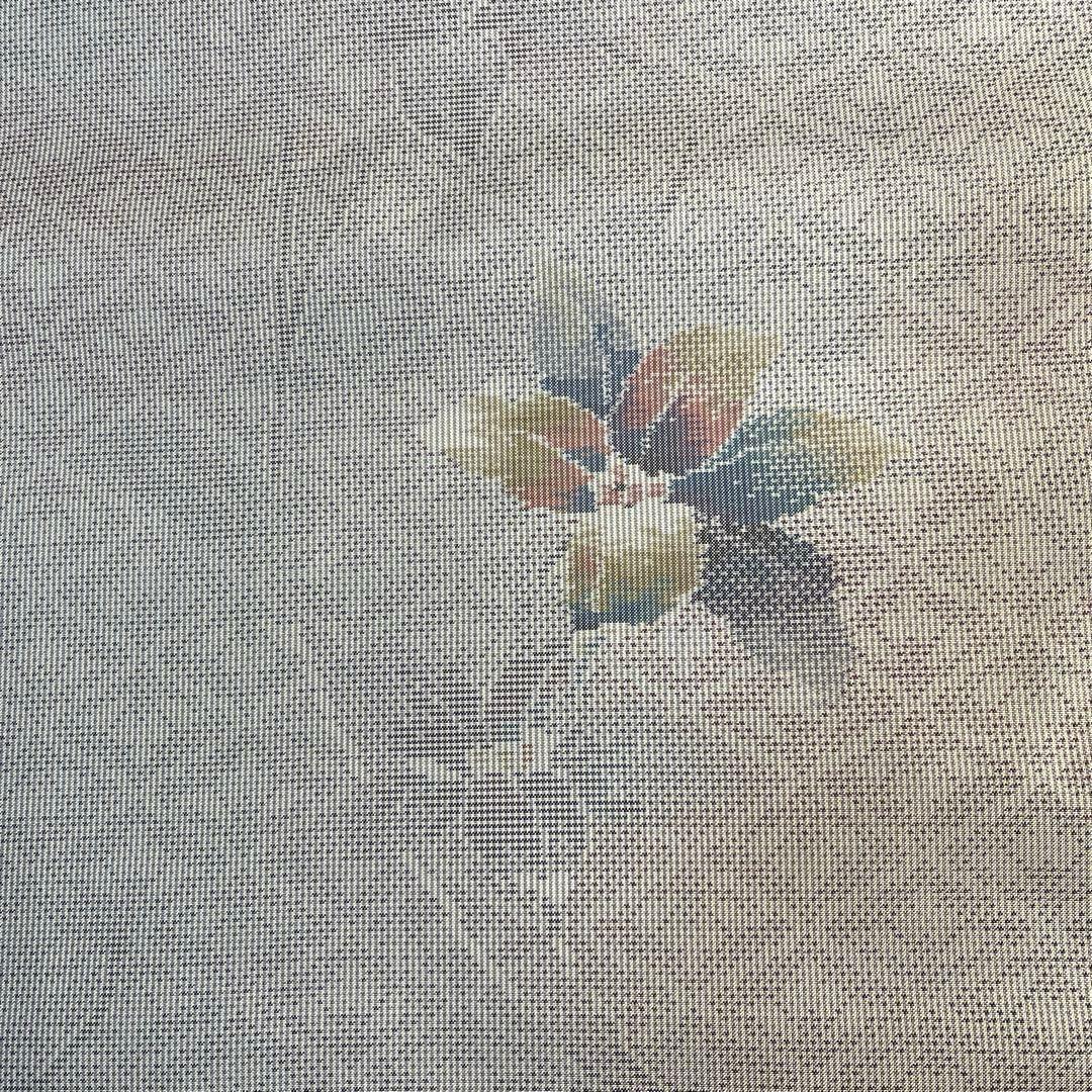 大島紬 都喜ヱ門 薄紫色 花柄 絹 着物反物 約12m 白大島 - メルカリ