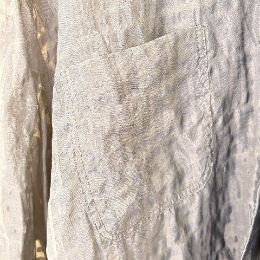 FENDI JEANS ロゴ ジャガード シースルーシャツ Lサイズの通販はau PAY