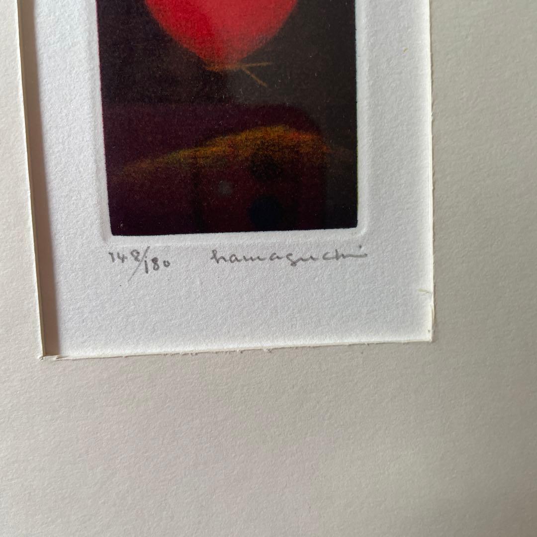 浜口陽三 メゾチント「真紅の蝶」 148/180 - メルカリ