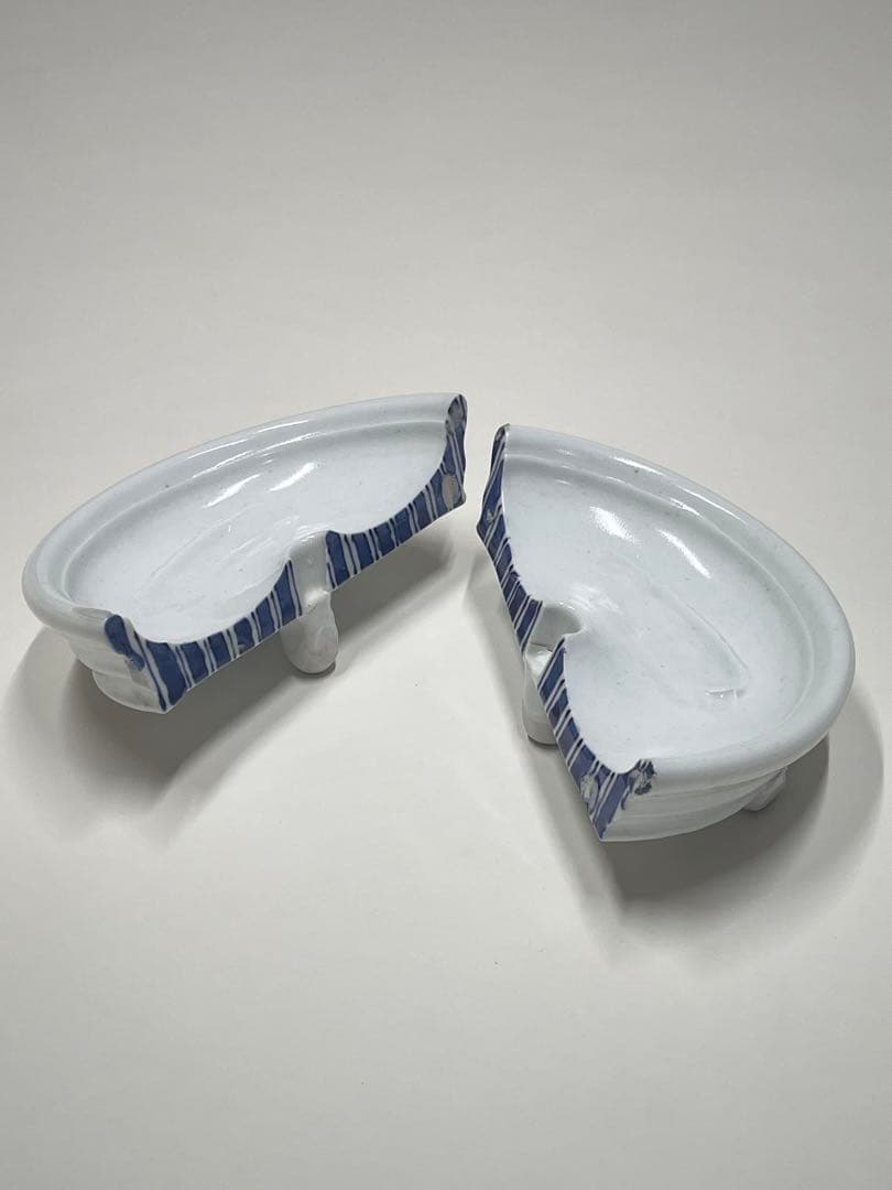 夭折の天才陶芸家 中島勝乃利作「PLATO CORTADO（二ツワリ皿