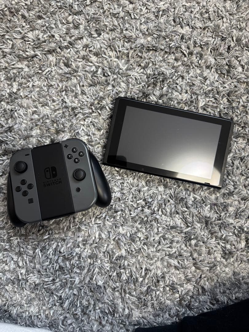 Nintendo Switch 本体 グレー 付属品完備 任天堂 - メルカリ