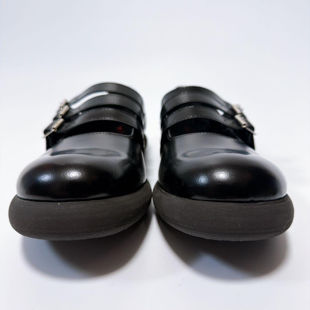 《極美品》トリココムデギャルソン 3連ストラップシューズ メリージェーン 黒