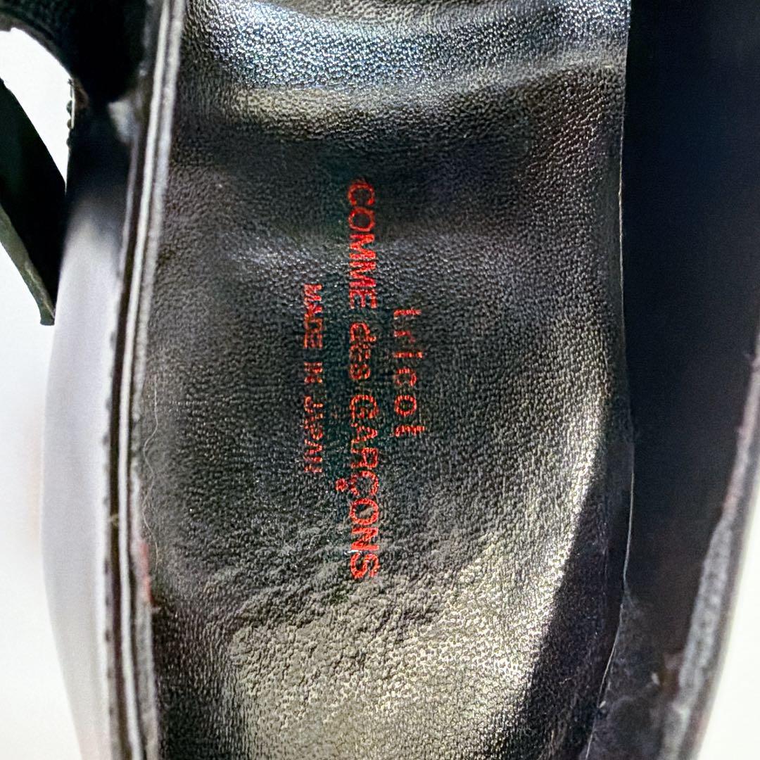 《極美品》トリココムデギャルソン 3連ストラップシューズ メリージェーン 黒