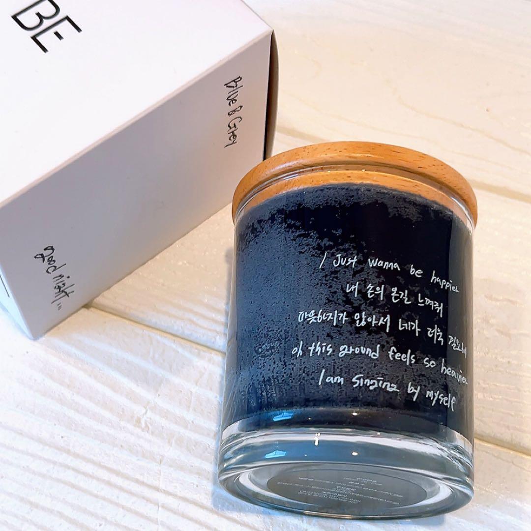 新品未使用 BTS V テテ BE Blue&Grey アロマキャンドル - メルカリ