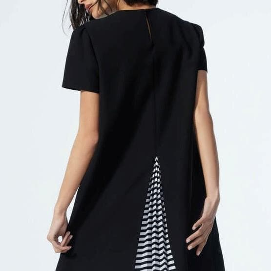 タグ付 ボーダーズアットバルコニー バックタックドレス BORDERS at BALCONY WOOL TUCK DRESS ボーダーズアットバルコニー