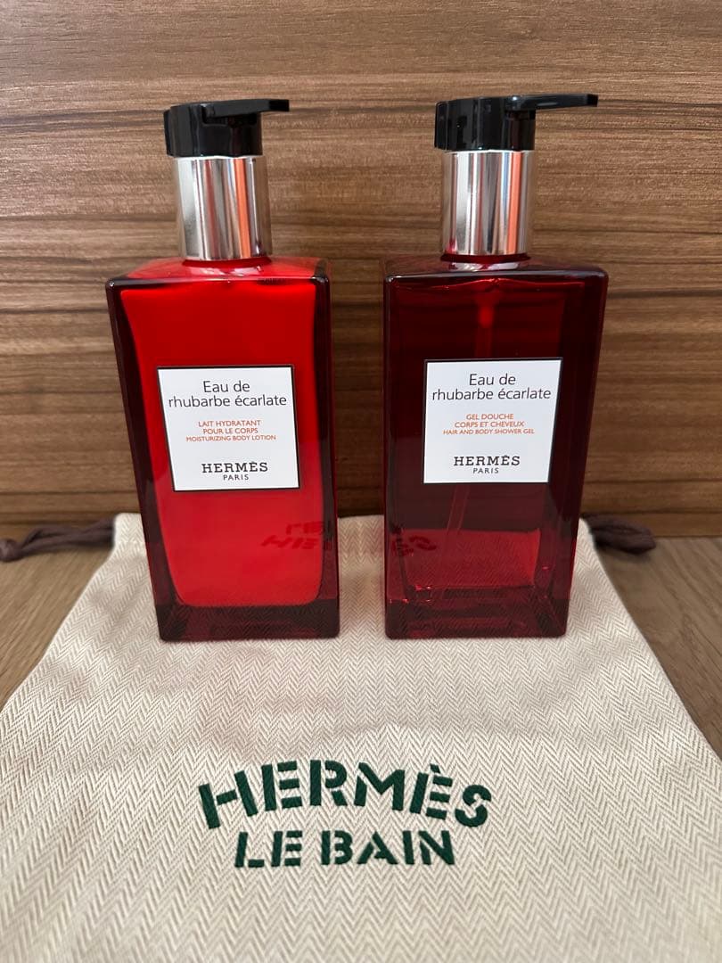 Eau de rhubarbe écarlate ボディソープ 2本セット 楽天市場】【正規店入荷】【名入れ代込】Hermes エルメス ヘア＆ボディ