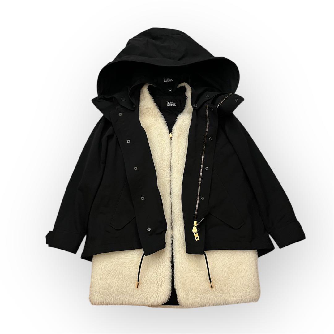 すみれ様専用リラクスreracsボアライナー付きモッズコート38 - メルカリ