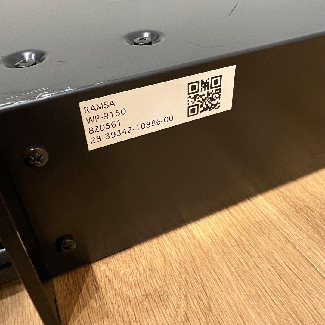 動作品 Panasonic RAMSA WP-9150 パワーアンプ - メルカリ