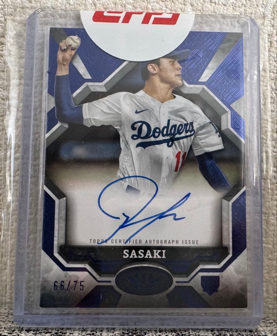 2025 Topps tier one 佐々木朗希RC直筆サインカード auto - メルカリ