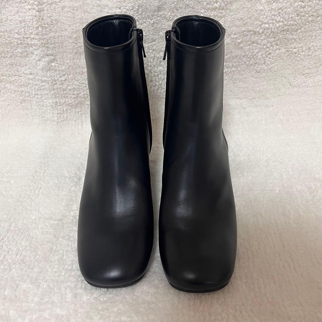 PELLICO】極美品 ショート ブーツ ブラック サイドジップ 35