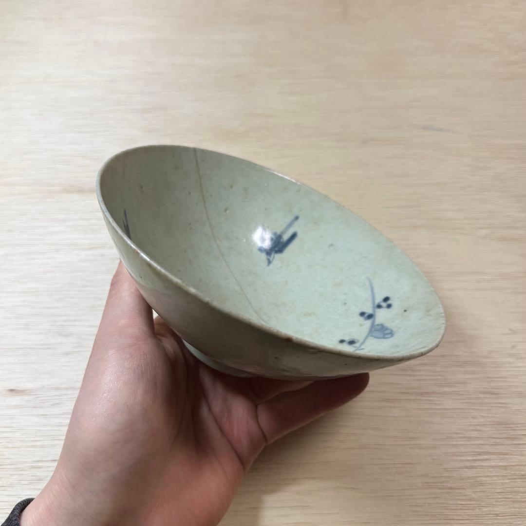 古伊万里 染付 嗽茶碗 茶碗 江戸時代 初期伊万里 藍九谷 古美術 骨董