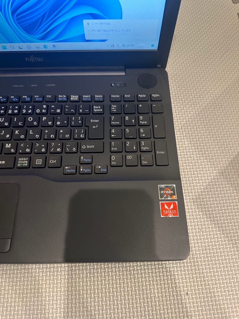 富士通AH43/D1 SSD256GB AMD Ryzen3 8GB Win11 - メルカリ