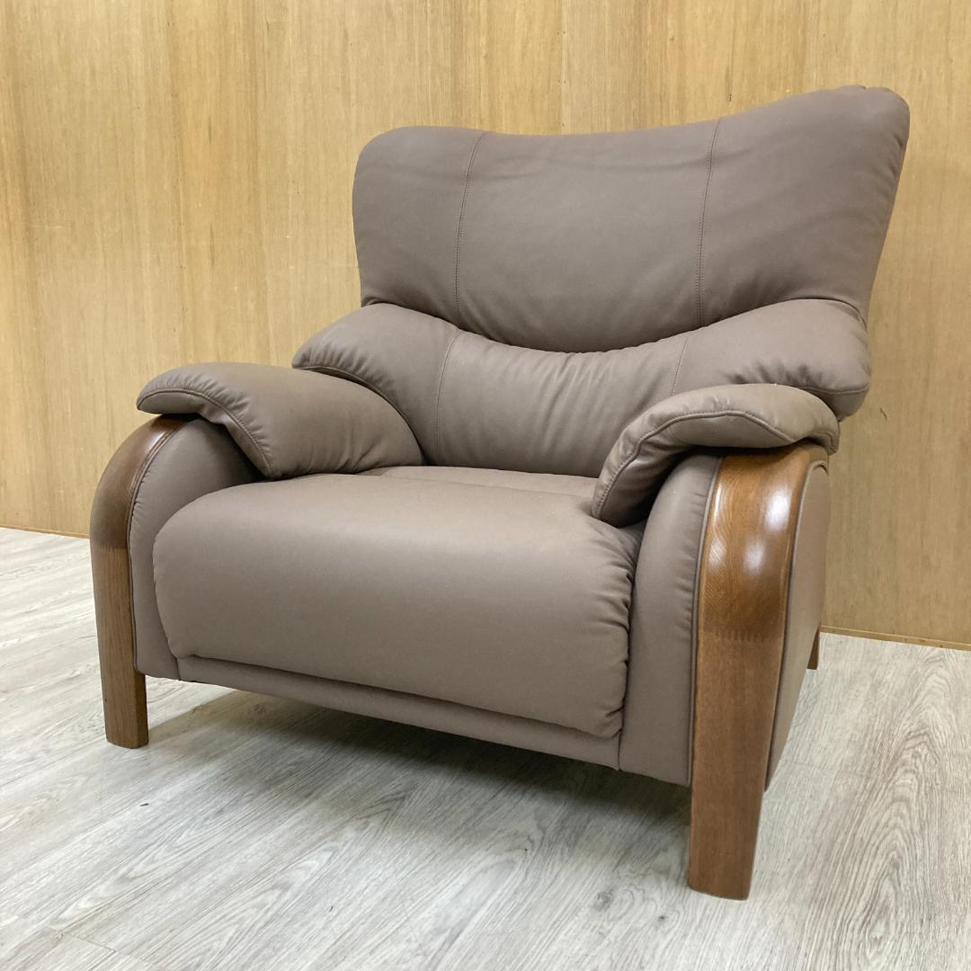 【マルニ】本革　1人掛けソファ　1Ｐソファ 　シングルソファ マルニ】本革 1人掛けソファ 1Pソファ シングルソファ