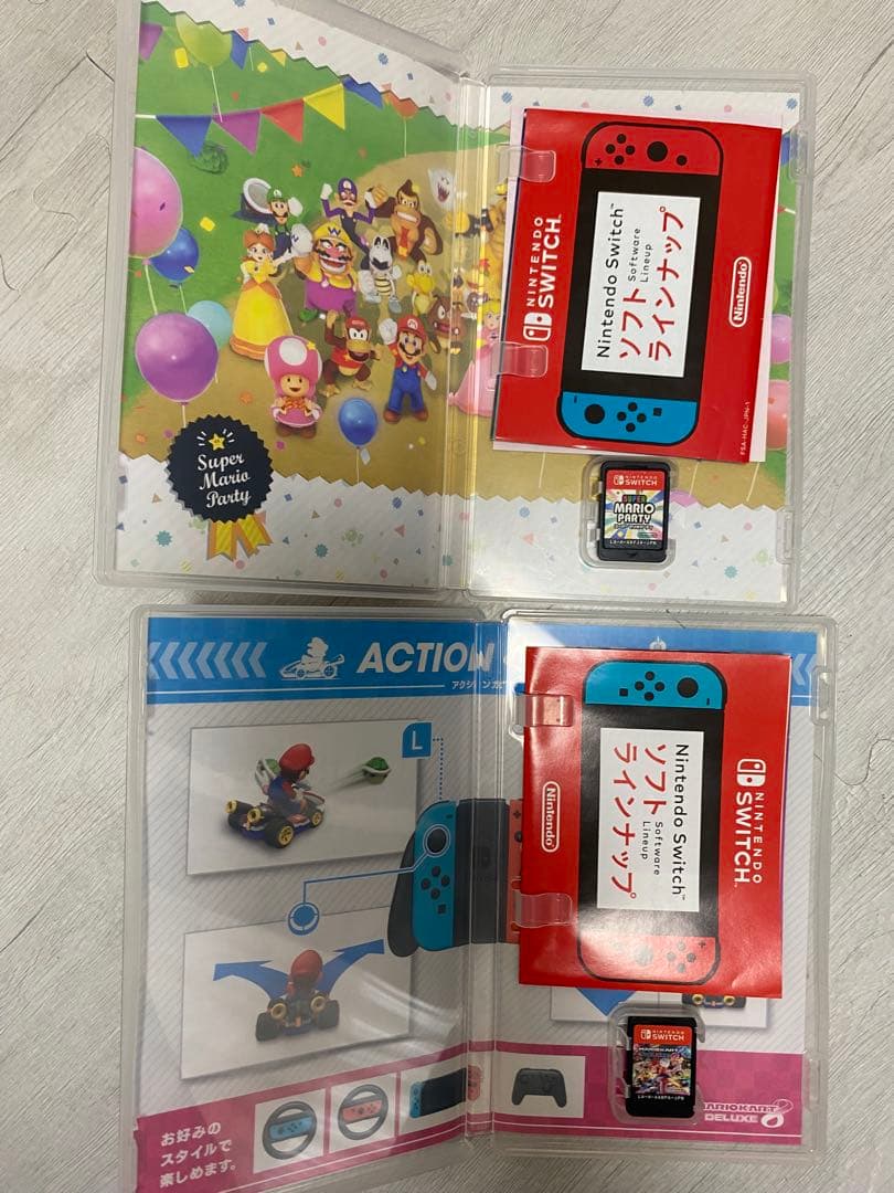 お*木様 マリオカート8デラックス スーパーマリオパーティー Switch カセ